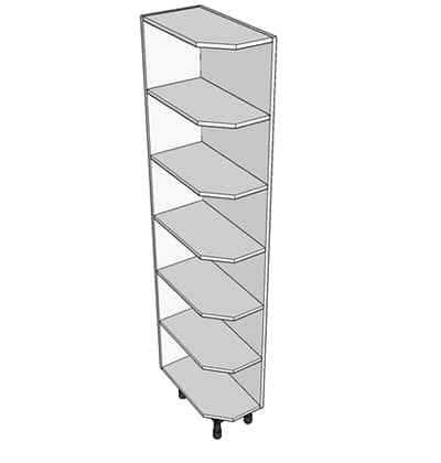 300, Lh Angled, B/Unit 5 Shelves, 1825H X 300W X 565D-U-CFHG